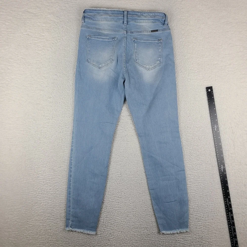 KanCan Jeans Womens 9/28 Blue Danica High Rise Ankle Skinny Distress kc7317l